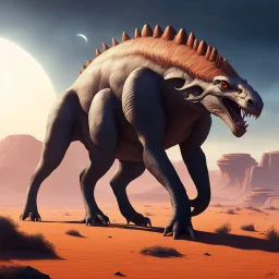 a large omnivorous game animal that lives on a alien planet