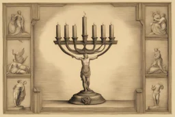 menorah by Andrea del sarto