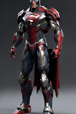 Superman version of the Iron Man armor, full body picture