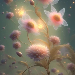 subtle transparent fairy flower in a galactic ambiance, delicate colors, in the foreground, full of details, smooth，soft light atmosphere, light effect，vaporwave colorful, concept art, smooth, extremely sharp detail, finely tuned detail, ultra high definition, 8 k, unreal engine 5, ultra sharp focus