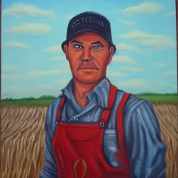 Disturbing farmer painting