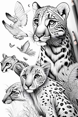 Animal drawings for coloring