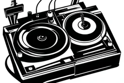 technics.1210,turntableclipart style simple stencil