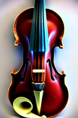 Violin made out of chocolate