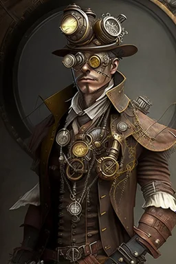 human steampunk engineer