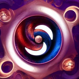 threeway Ying Yang "in the style of Laura Sava, deep color, fantastical, intricate detail, splash screen, complementary colors, fantasy concept art, 8k resolution, Unreal Engine 5"