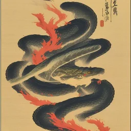  brand logo, Ukiyo-e japanese art