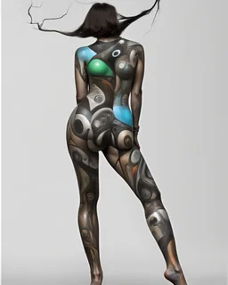 Female art full Body Paint in style of Salvador Dali Modifiers: SALVADOR DALI Surréalisme Yossi Kotler jean bapiste monge @MojoArt Endre Pevanoc