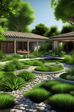 Villa garden design
