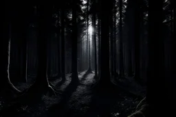 karanlığın hüküm sürdüğü bir orman