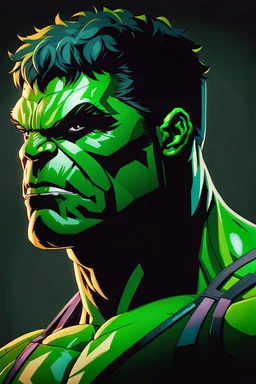 A beautiful portrait painting of Hulk, in style of colorful comic. symmetry, hyper detailed. octanev render. trending on artstation