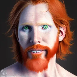 Portrait of Courtney Gains as a ruggedly handsome but joyful roguish pirate, charismatic, attractive male, masculine, perfect, precisely detailed, lightly freckled face, meticulously detailed multi-hued ginger carrot colored cherry fire red hair; Malachai of the corn; fantasy, intricate, elegant, highly detailed, digital painting, artstation, concept art, matte, sharp focus, illustration, art by artgerm and greg rutkowski and alphonse mucha