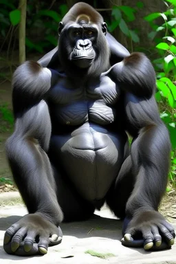 gorilla with no legs