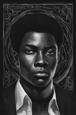 portrait of handsome black man