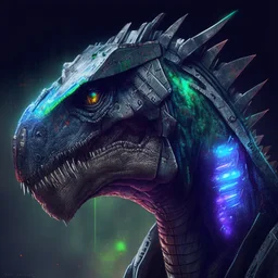 profile picture of a cyber-dinosaur