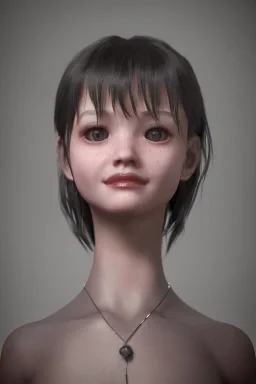 sad smile cute realistic darkness body