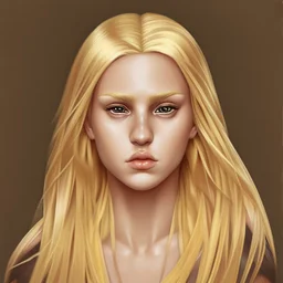 Portrait of blonde warrior