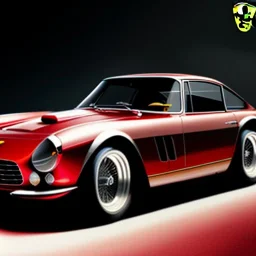 fullbody Drawing of 'Ferrari 250 GT Berlinetta SWB',intricate detail,by andrea bonelli,Kilian Eng,Ohrai,evan lee,three quarters view, toned colors,16k