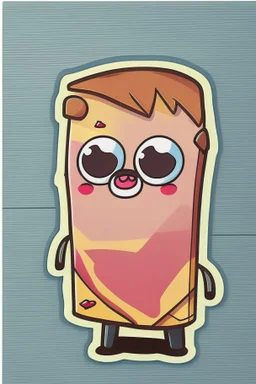 Bacon personalized cute cartoon character sticker