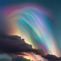 iridescent clouds