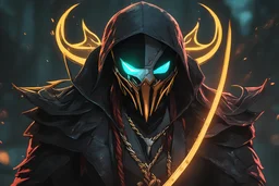 Pyke venom in 8k solo leveling shadow artstyle, pirate them, mask, close picture, rain, neon lights, intricate details, highly detailed, high details, detailed portrait, masterpiece,ultra detailed, ultra quality