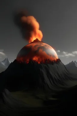 glubo in a volcano