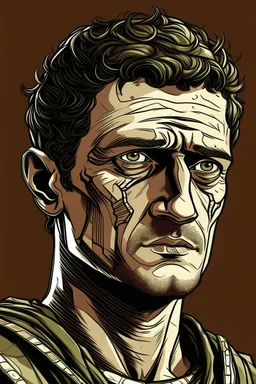 portrait roman mark antony comic style