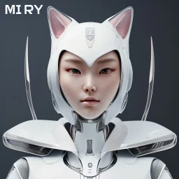 beautiful smooth realistic Japanese cat woman robot, body with long legs, cat aye, extremely sharp detail, finely tuned detail, ultra high definition, 8 k, unreal engine 5, ultra sharp focus, accurate wings