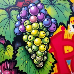 Graffiti Art. Grapes