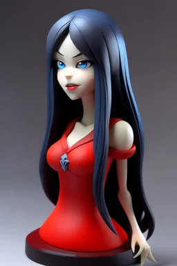 marceline vampire adventure time bust cartoon style