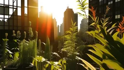 city plants sun