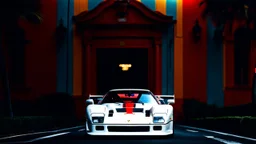 Ferrari F40 In Road, Cinematic, Bright Colors, Nice Saturation, Backfire, Desktop Wallpaper, Accurate, realistic, 8K