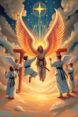 Judo heAven with judo angels and gate