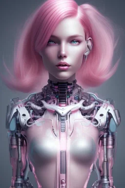 cyborg, pink hair,seven