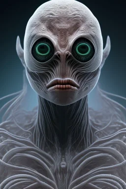 spider alien, head,8 eyes, evil, 8k, finely detailed, photo realistic, HR Giger style