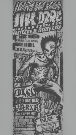 old school hardcore punk flyer