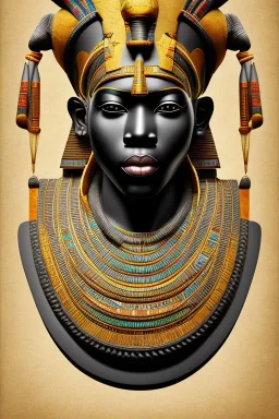 african portrait, ancient egypt, zulu, scaffolding, high detail