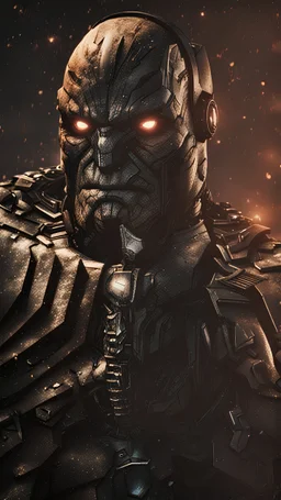 Character Darkseid known as Uxas in an 8k cinematic landscape