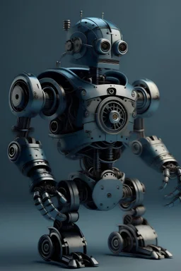 a robot made like a gear