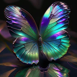 iridescent butterfly