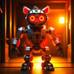 awesome cute sexy furry robot on a mission through the seasons, hatch, ladders, motion blur, 8k, downlight, soft light, depth of field, photorealism, trending on art station, lotsa detail