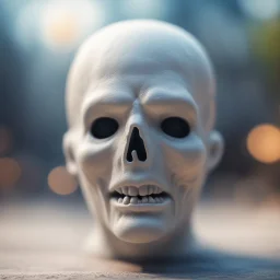 ghost head floating with no neck or body,bokeh like f/0.8, tilt-shift lens 8k, high detail, smooth render, down-light, unreal engine