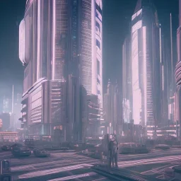 Peripheral cyberpunk futuristic majortown London, year 2037, Night time , involved white marble statures ,beautiful bodies, beautiful eyes, full of details, hight definition, ignore NSFW, 8k , shelled, anti-realism,atmospheric, space suit, cinematic lighting, lights, unreal engine 5