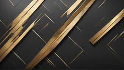 Hyper Realistic Rustic-Golden-Diagonal-Lines on rustic-jet-black wall