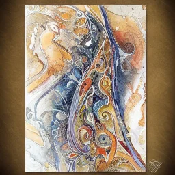 fantasy, digital art, scroll holder, metallic, massive, watercolour, large strokes, intricate design