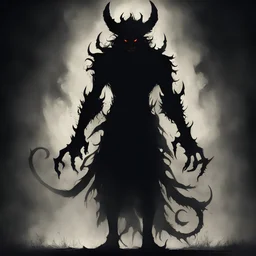 dark art shadow of a demon