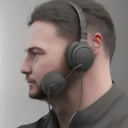 a guy named greg wearing noise cancelling headphones