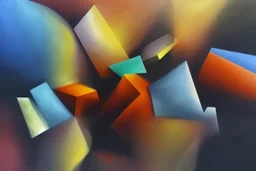 cause and effect, 3d oil sketch, abstract, by paolo pycassa