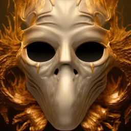 Mystery horror mask,Ambiance dramatique, dramatic lighting, volumetric lighting, hyperrealisme, 8k, high quality, lot of details, fit within portrait