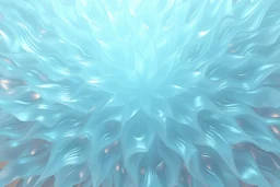 Mesmerizing abstract 3d visual, mass of flowing translucent shapes, centered, soft aesthetic, negative space.